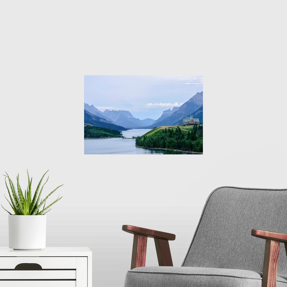 A modern room featuring Waterton Valley in Waterton Lakes National Park, Alberta, Canada