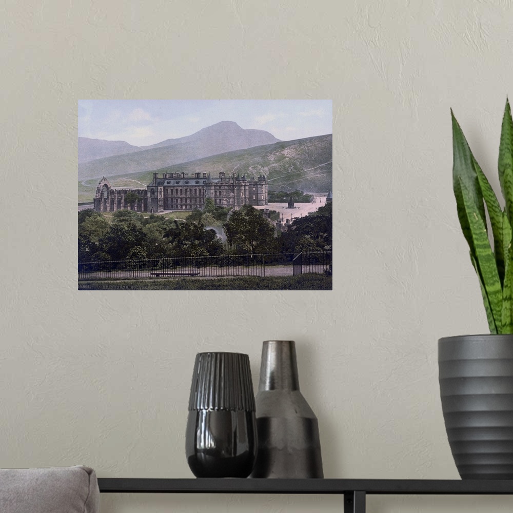 A modern room featuring Edinburgh. Holyrood Castle