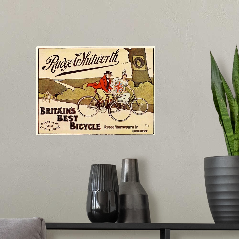 A modern room featuring Rudge Whitworth Bicycles - Vintage Advertisement