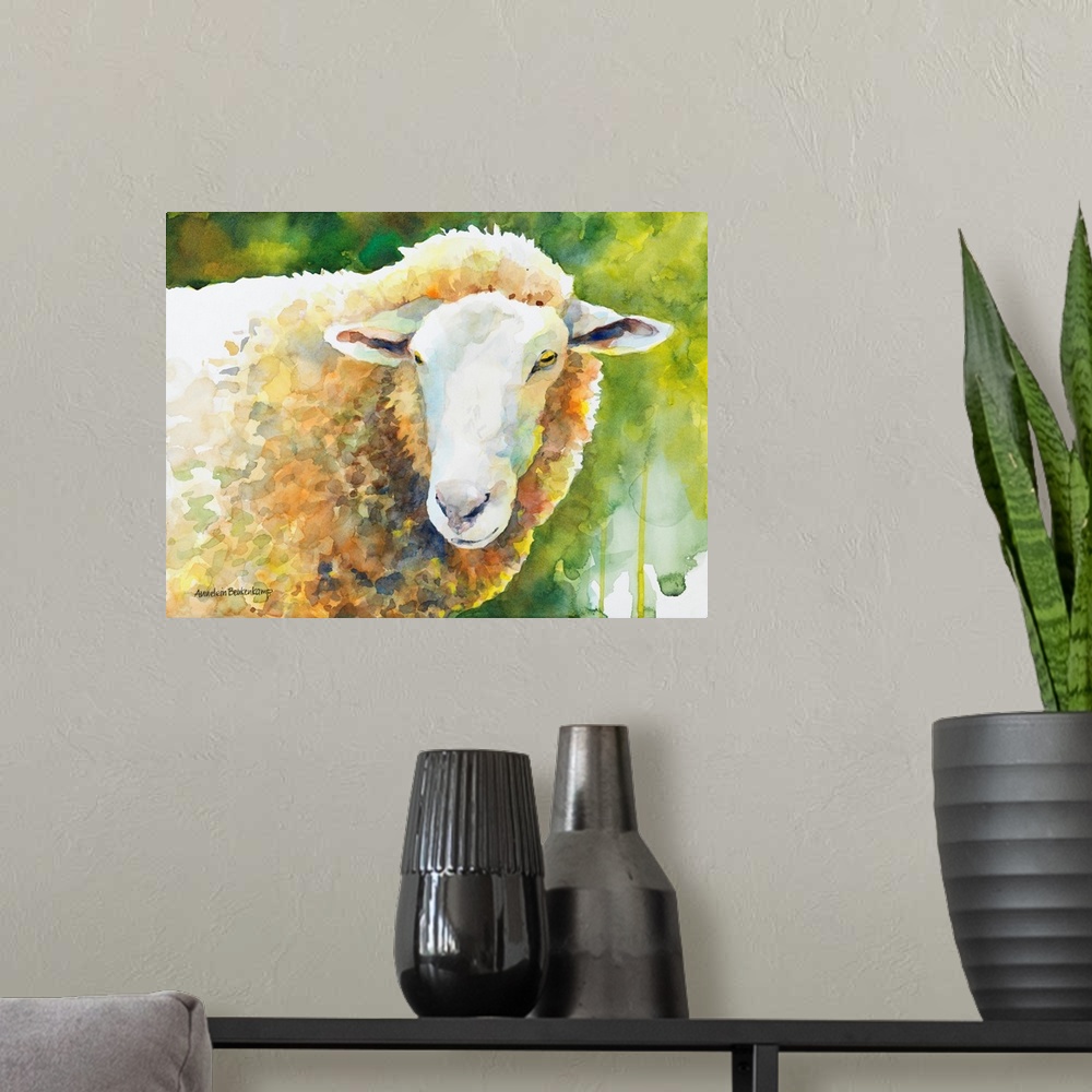 A modern room featuring Sheep IV