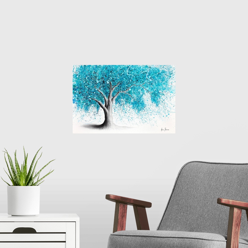 A modern room featuring Crystal Ocean Tree