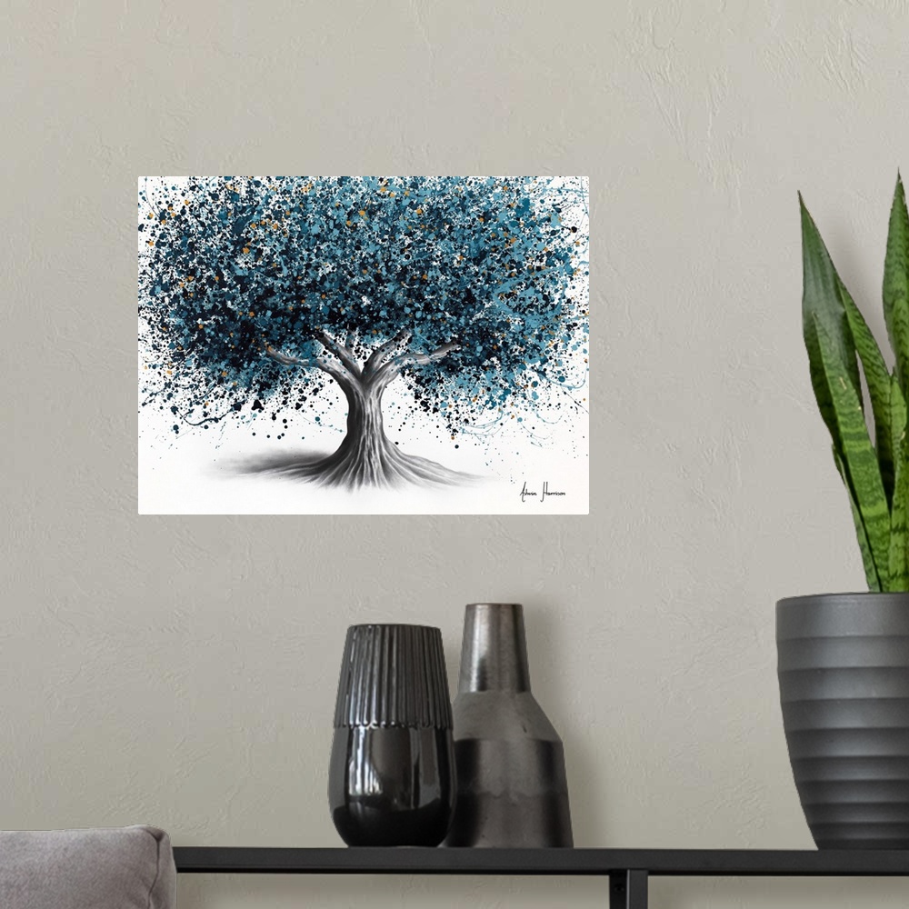 A modern room featuring Glowing Night Tree