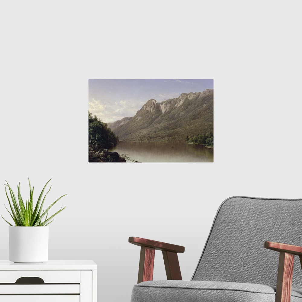 A modern room featuring Eagle Cliff, Franconia Notch, New Hampshire