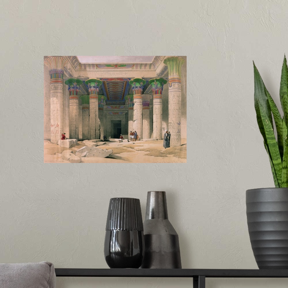 A modern room featuring Grand Portico of the Temple of Philae, Nubia, from Egypt and Nubia