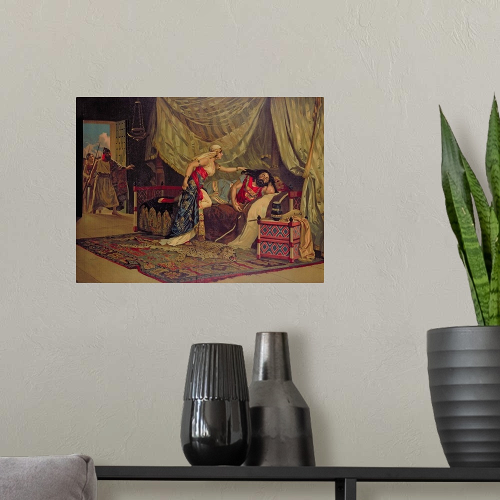 A modern room featuring Samson and Delilah