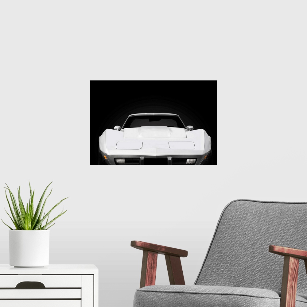 A modern room featuring Chevrolet Corvette 1978