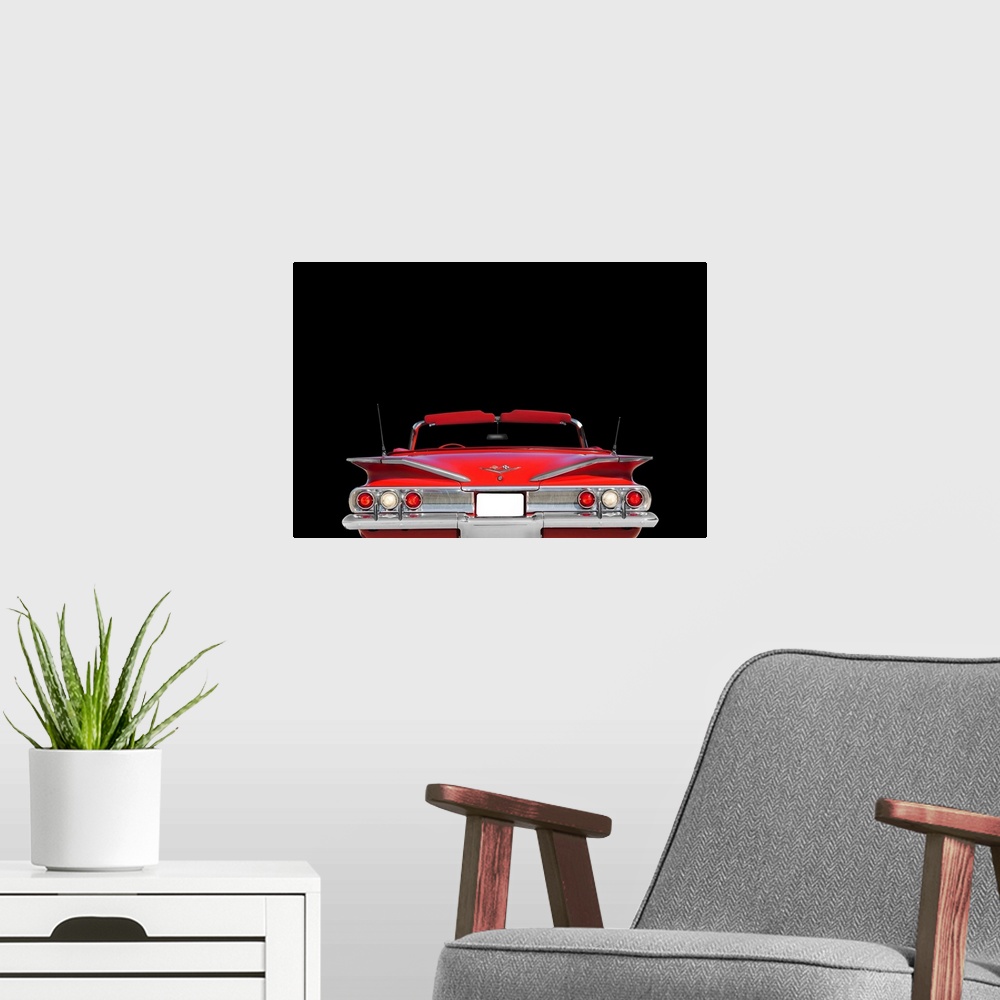 A modern room featuring Chevrolet Impala 1960