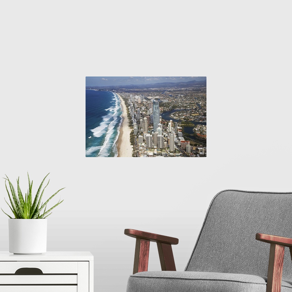A modern room featuring Australia, Queensland, Gold Coast, Q1 Skyscraper, Surfers Paradise - aerial