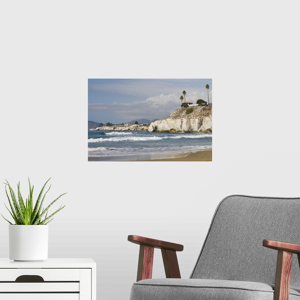 A modern room featuring USA, CA, Pismo Beach, Pelican Point.  Brilliant sunshine day on central California coast. Profusi...