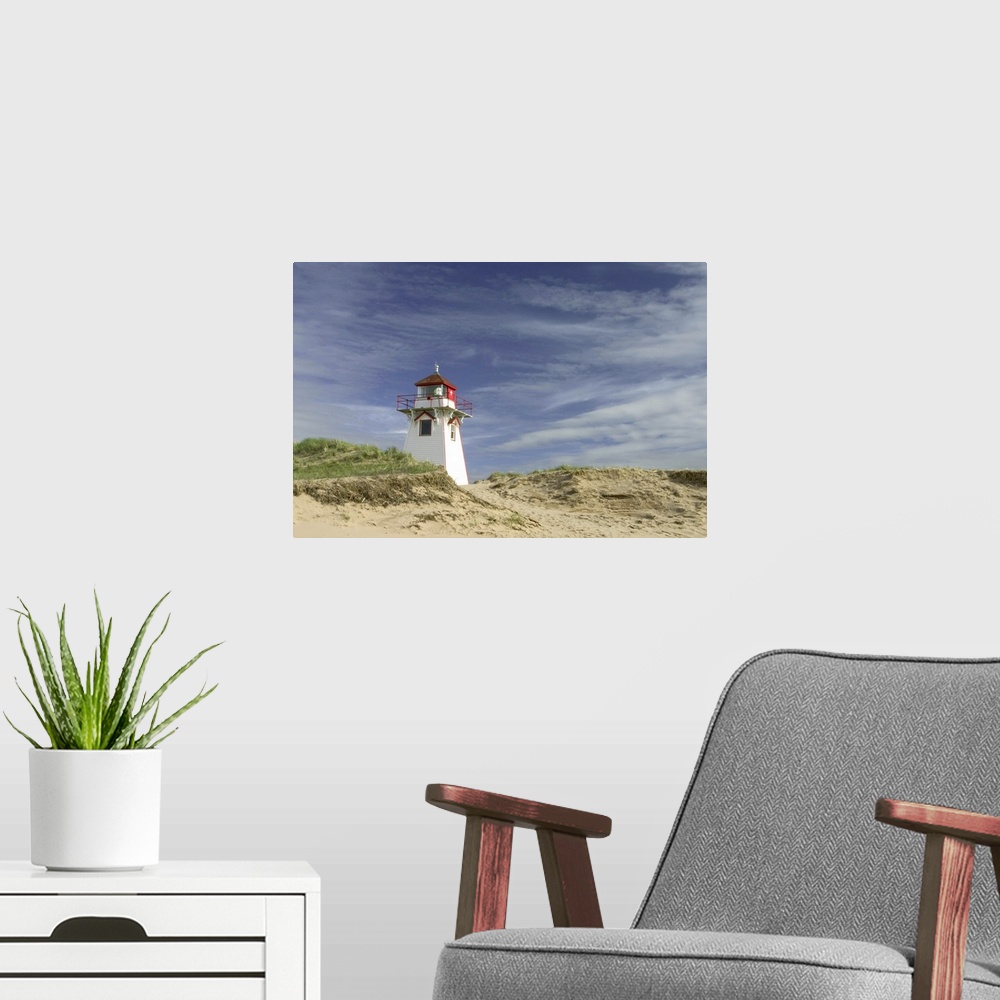 A modern room featuring NA, Canada, Prince Edward Island National Park.  Cove Head lighthouse.