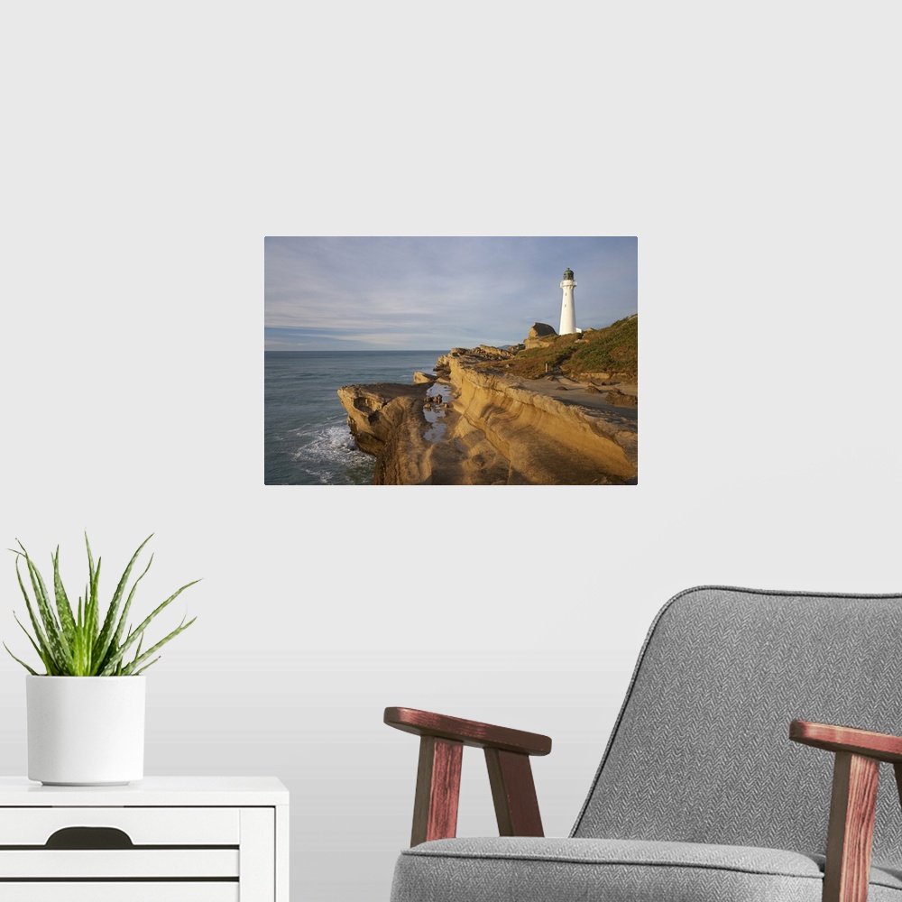 A modern room featuring Castle Point Lighthouse, Castlepoint, Wairarapa, North Island, New Zealand