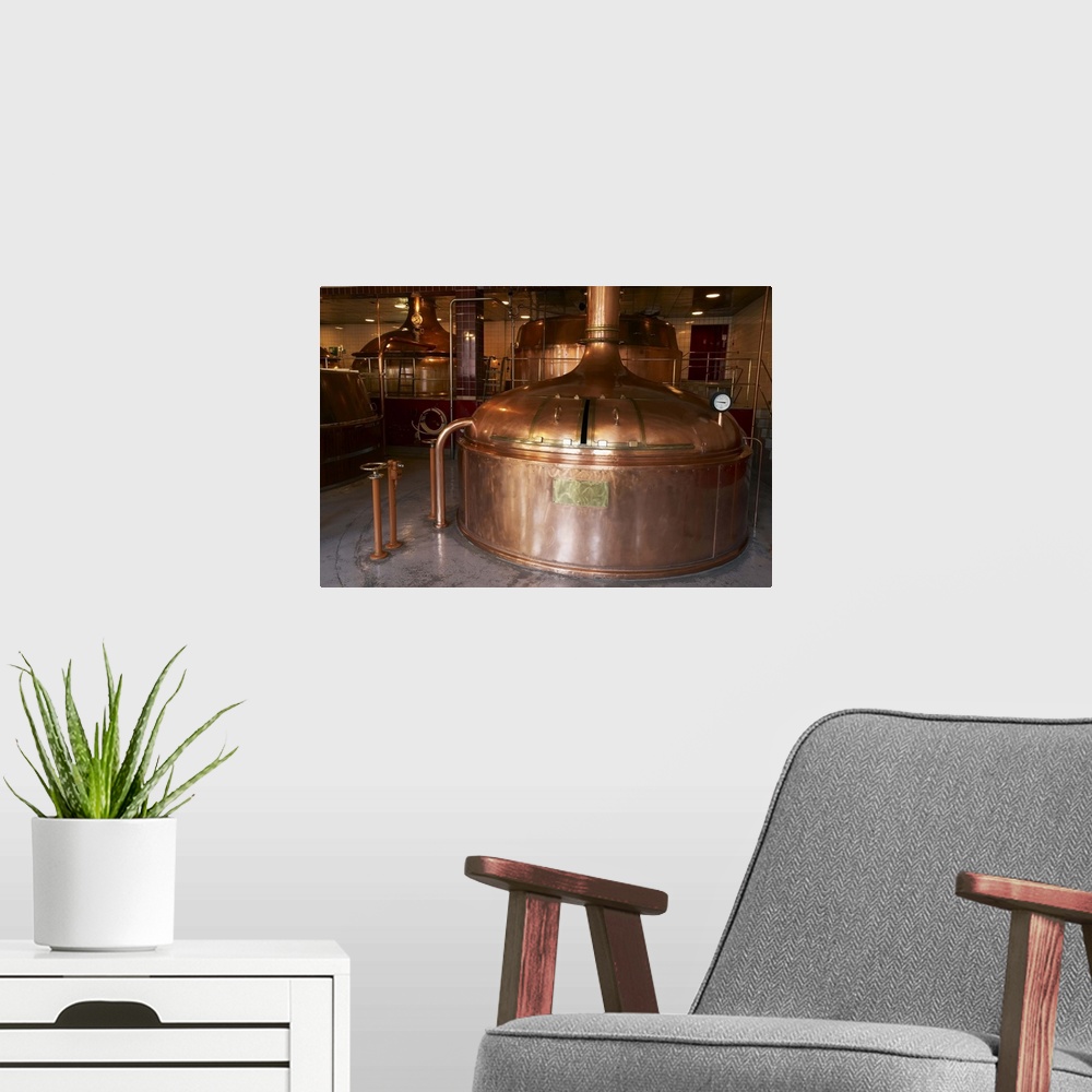 A modern room featuring Copper Vat, Speight's Brewery, Dunedin, South Island, New Zealand