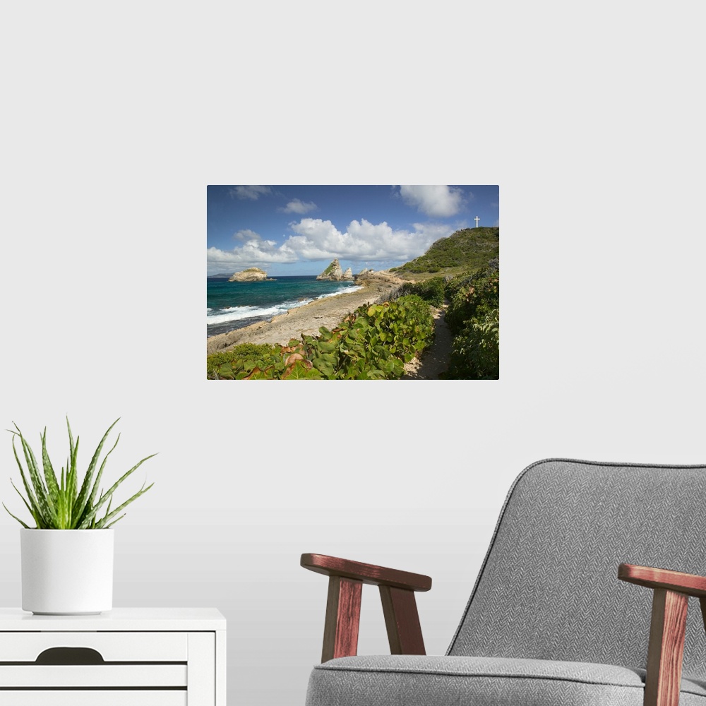 A modern room featuring FRENCH WEST INDIES (FWI)-Guadaloupe-Grande-Terre-POINTE DES CHATEAUX:.Easternmost Point of Grande...