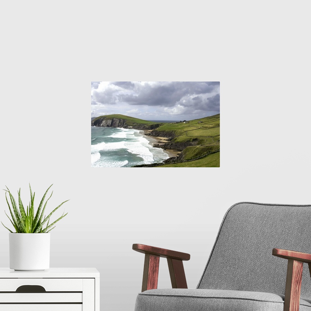 A modern room featuring IRELAND, Kerry, Dingle Peninsula. Slea Head.