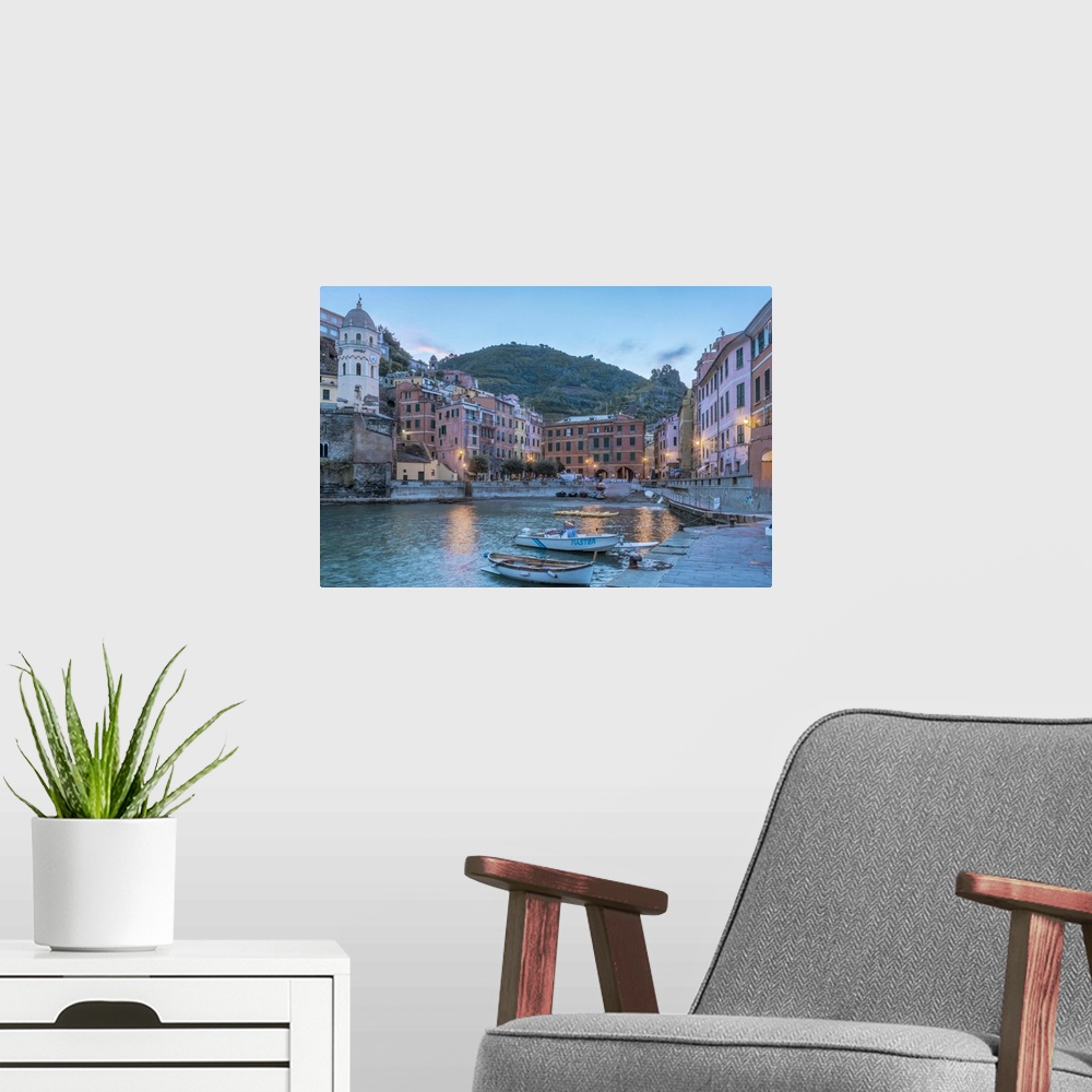 A modern room featuring Italy, Cinque Terre, Vernazza.