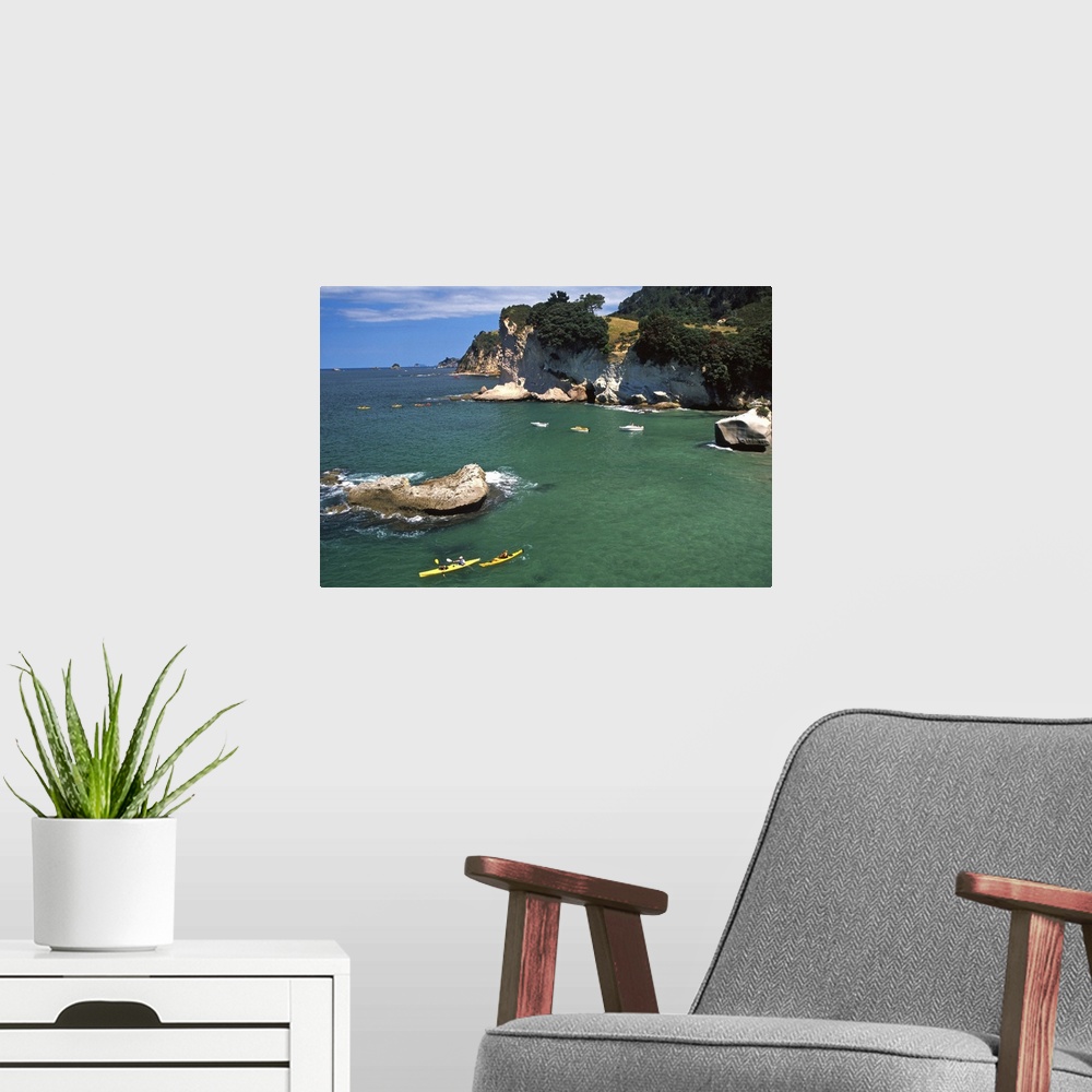 A modern room featuring Kayaks, Cathedral Cove, Coromandel Peninsula