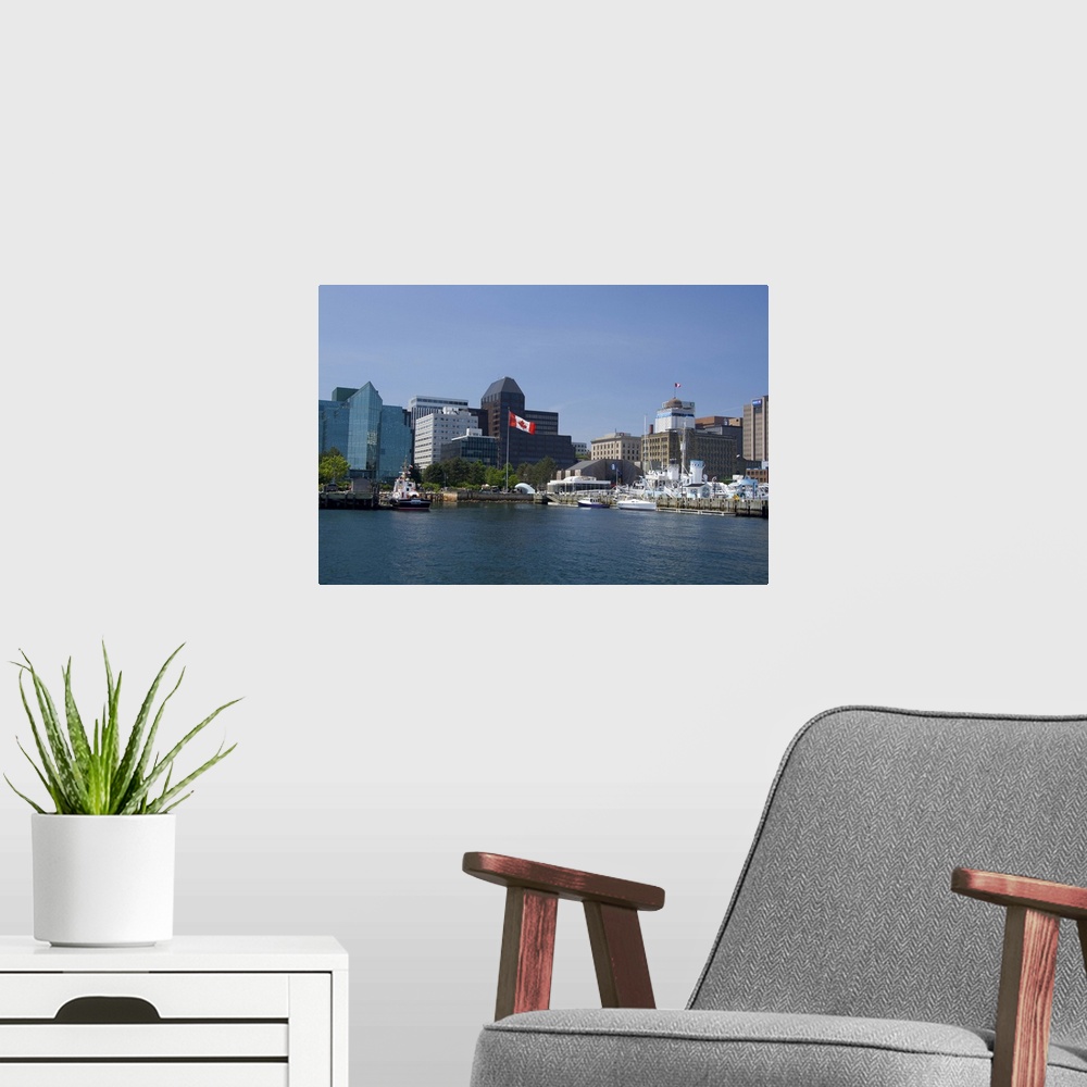 A modern room featuring Canada, Nova Scotia, Halifax. City views of Halifax from the water.