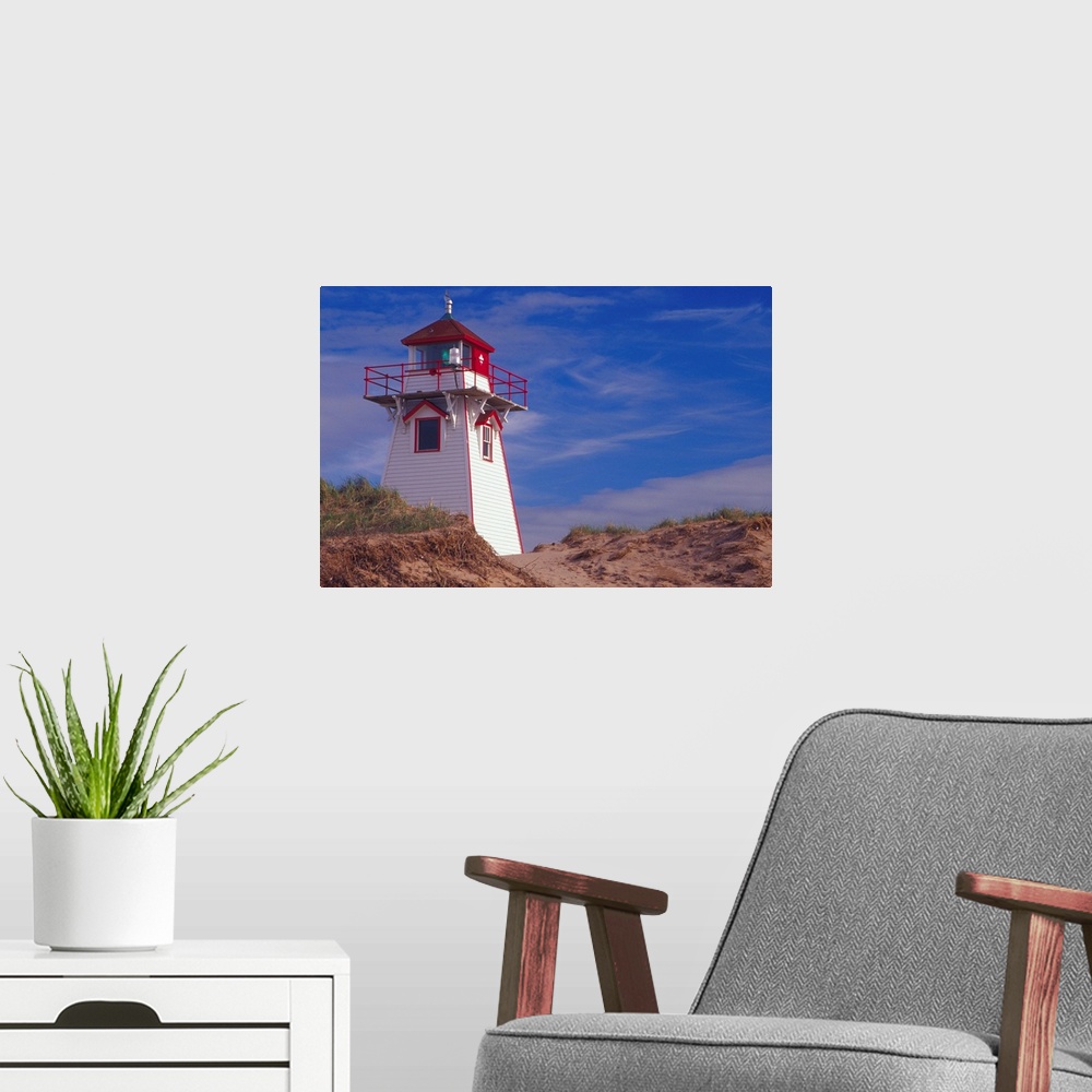 A modern room featuring Prince Edward Island, The Covehead lighthouse