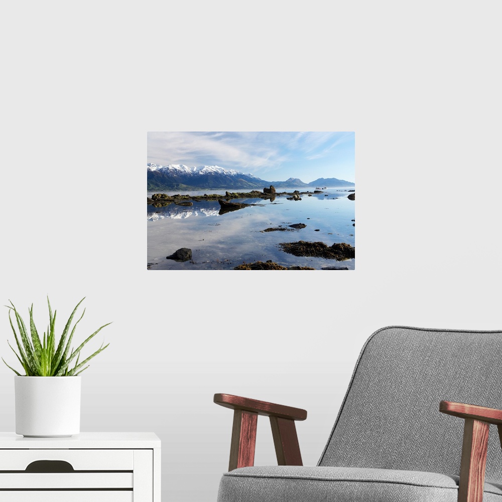 A modern room featuring Seaward Kaikoura Ranges, Kaikoura, Marlborough, South Island, New Zealand