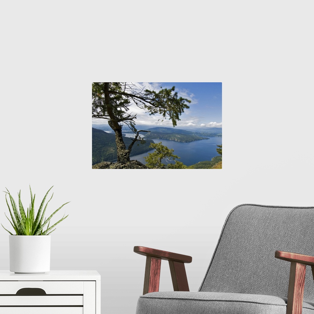 A modern room featuring View of the Strait of Georgia from Mount Maxwell, Mount Maxwell Provincial Park, Salt Spring Isla...