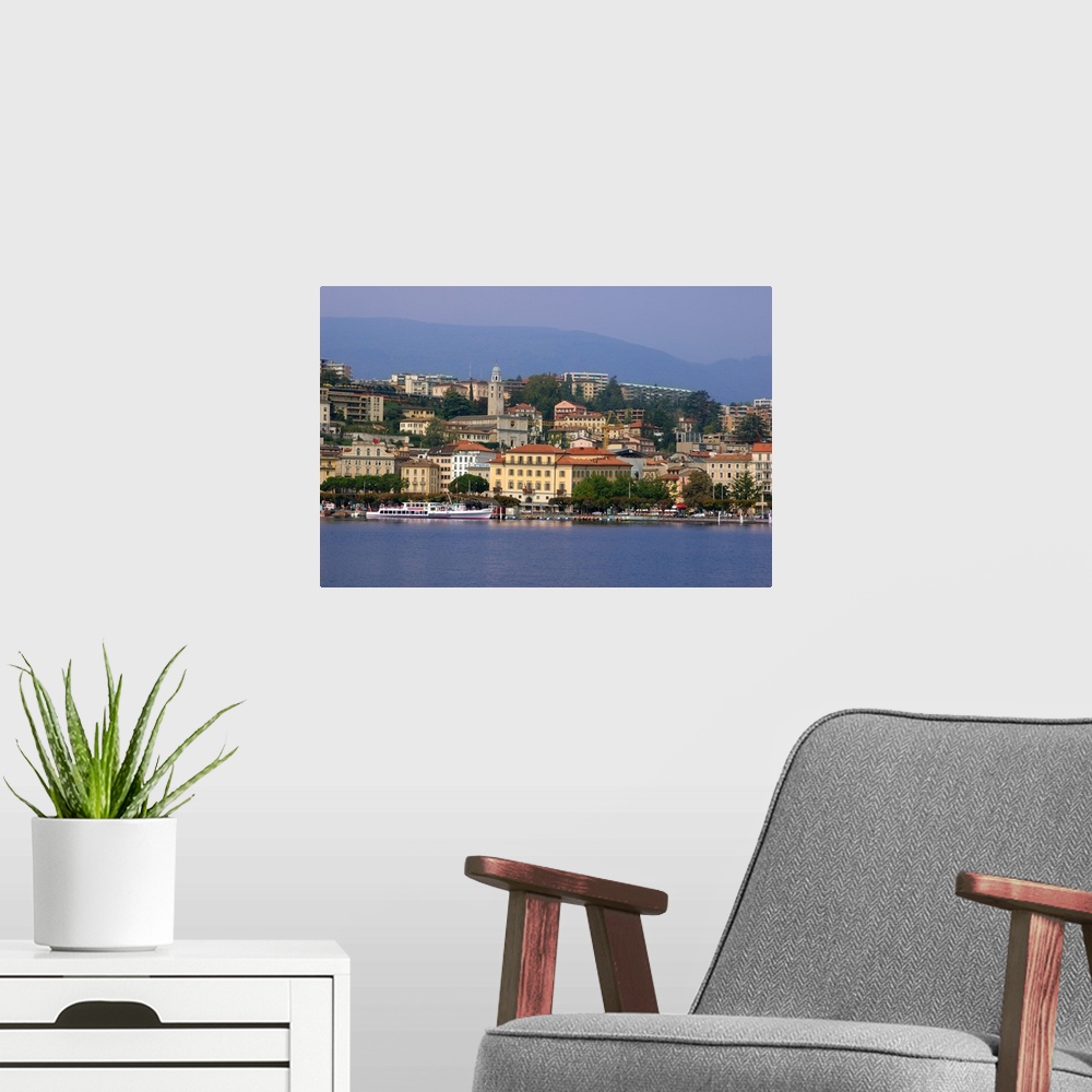 A modern room featuring Switzerland, Lugano, Lake Lugano, Historic Town Center Waterfront
