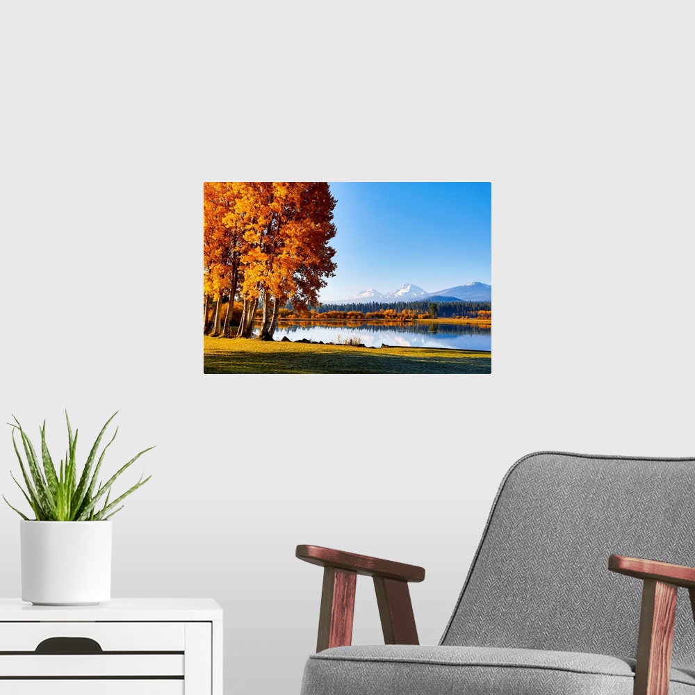 A modern room featuring USA, Oregon, Bend, Fall at Black Butte Ranch in Central Oregon