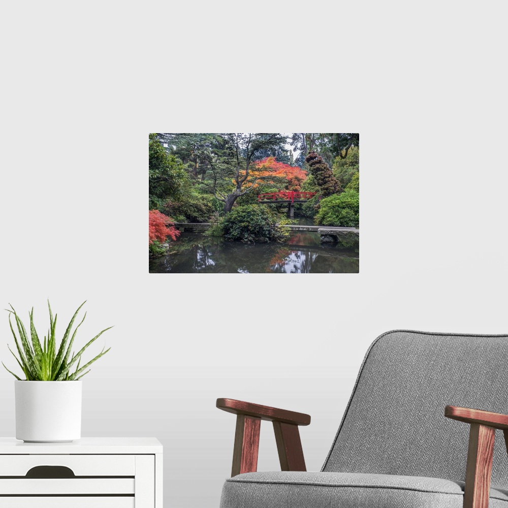 A modern room featuring USA, Washington State, Seattle, Kubota Japanese Garden