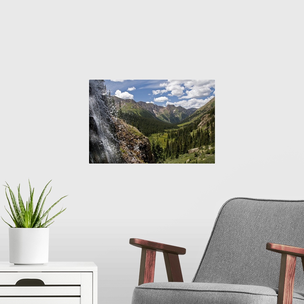 A modern room featuring Waterfall, Chicago Basin, Weminuche Wilderness, Needle Range, San Juan National Forest, Colorado