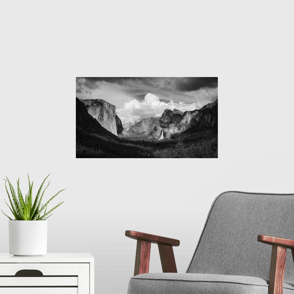 A modern room featuring Yosemite Valley From Tunnel View, Yosemite National Park, California, USA