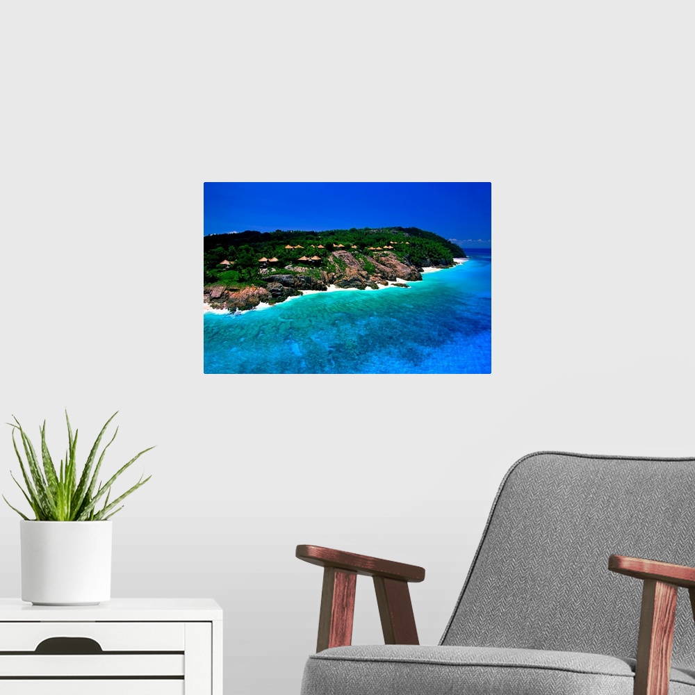 A modern room featuring Africa, Seychelles, Fregate island