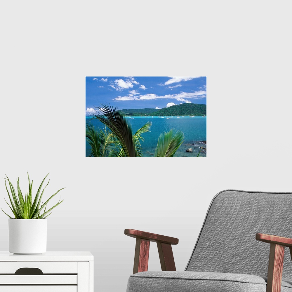A modern room featuring Australia, Queensland, Arlie Beach, view towards Whitsunday Islands