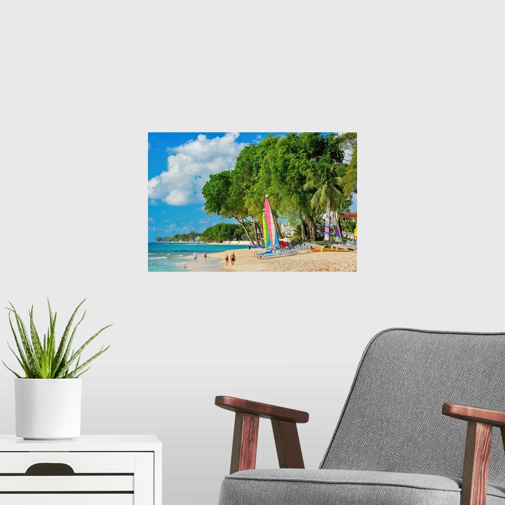 A modern room featuring Barbados, Saint James, Tropics, Antilles, Lesser Antilles, Windward Islands, Caribbean, West Indi...