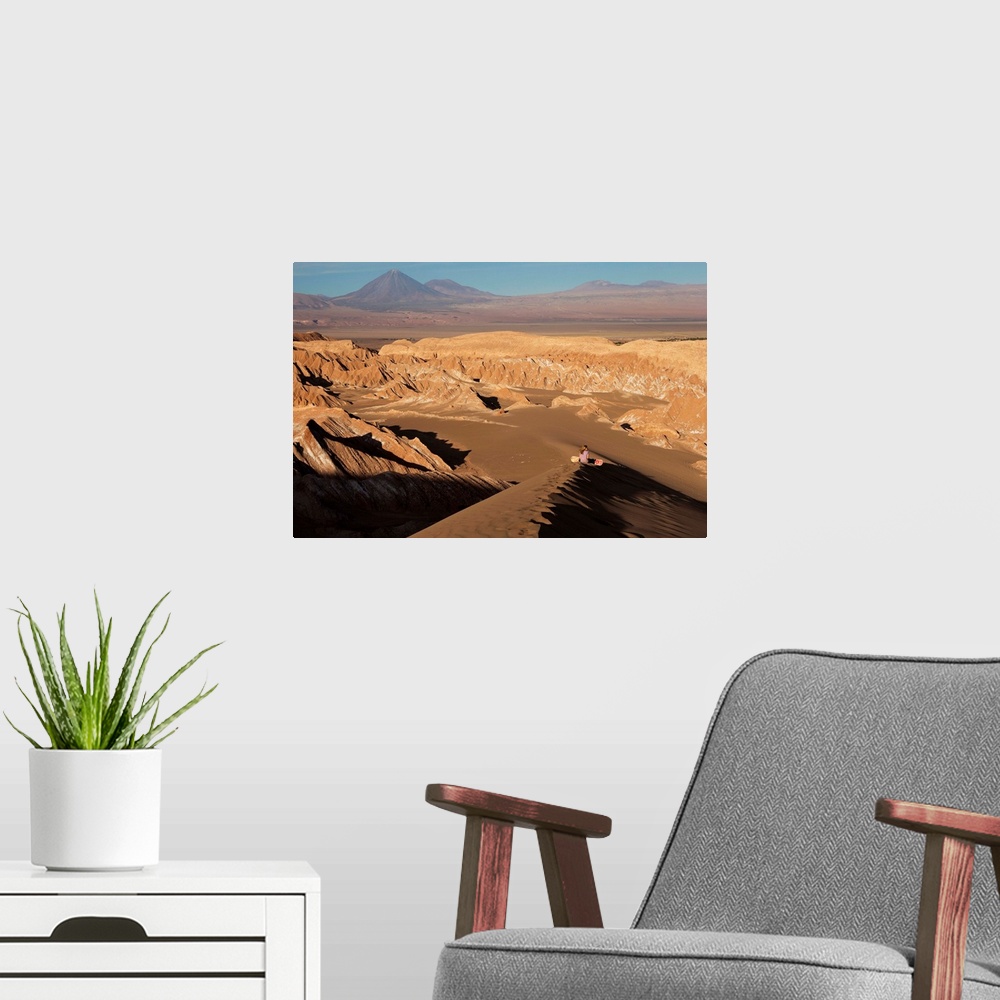 A modern room featuring Chile, Antofagasta, Atacama Desert, San Pedro de Atacama, Sand surfing in the Death Valley with L...