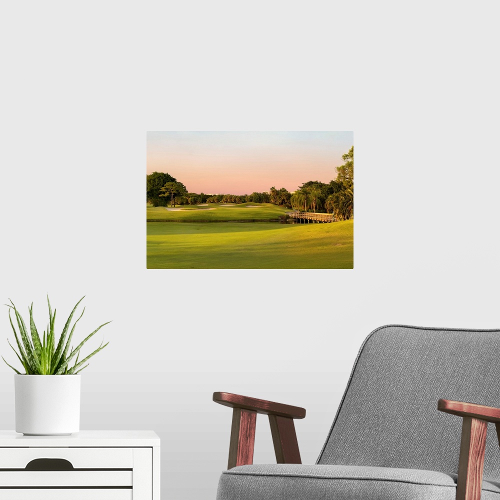 A modern room featuring Florida, Boca Raton, golf course.