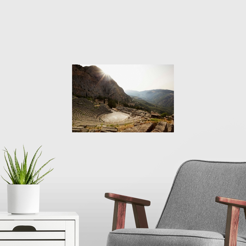 A modern room featuring Greece, Central Greece and Euboea, Delphi, Ampitheatre above the Temple of Apollo