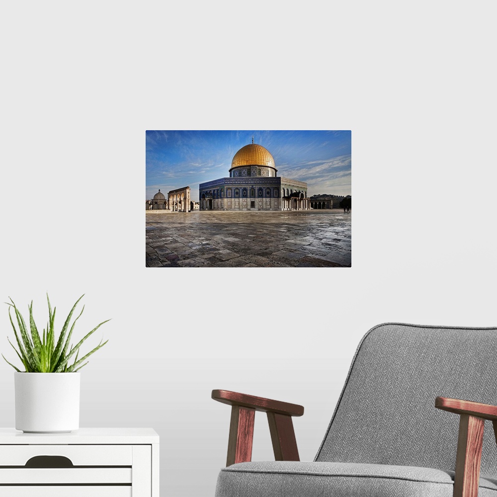 A modern room featuring Israel, Jerusalem, Dome of the Rock