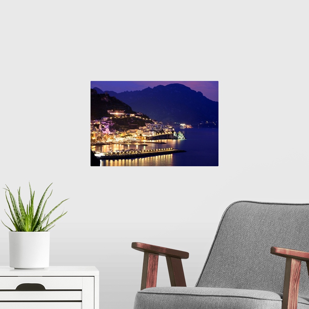 A modern room featuring Italy, Campania,  Amalfi Coast, Peninsula of Sorrento, Amalfi