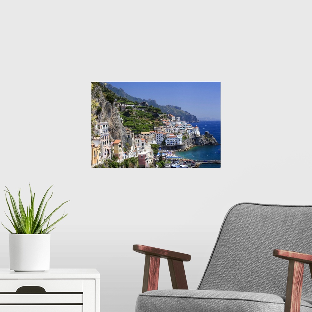 A modern room featuring Italy, Campania, Amalfi Coast, Peninsula of Sorrento, Amalfi