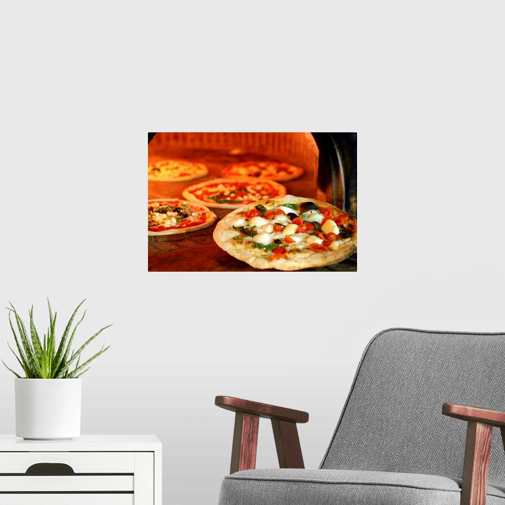 A modern room featuring Italy, Campania, Mediterranean area, Avellino district, Irpinia, Avellino, Neapolitan Pizza cooke...