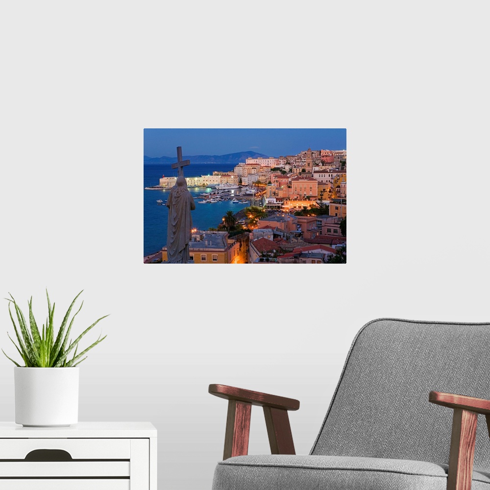 A modern room featuring Italy, Gaeta, View of the town from St Francis church