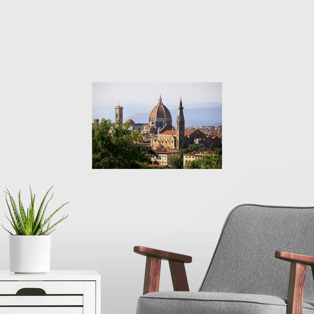A modern room featuring Italy, Tuscany, Florence, Duomo Santa Maria del Fiore, Mediterranean area, Firenze district, Trav...