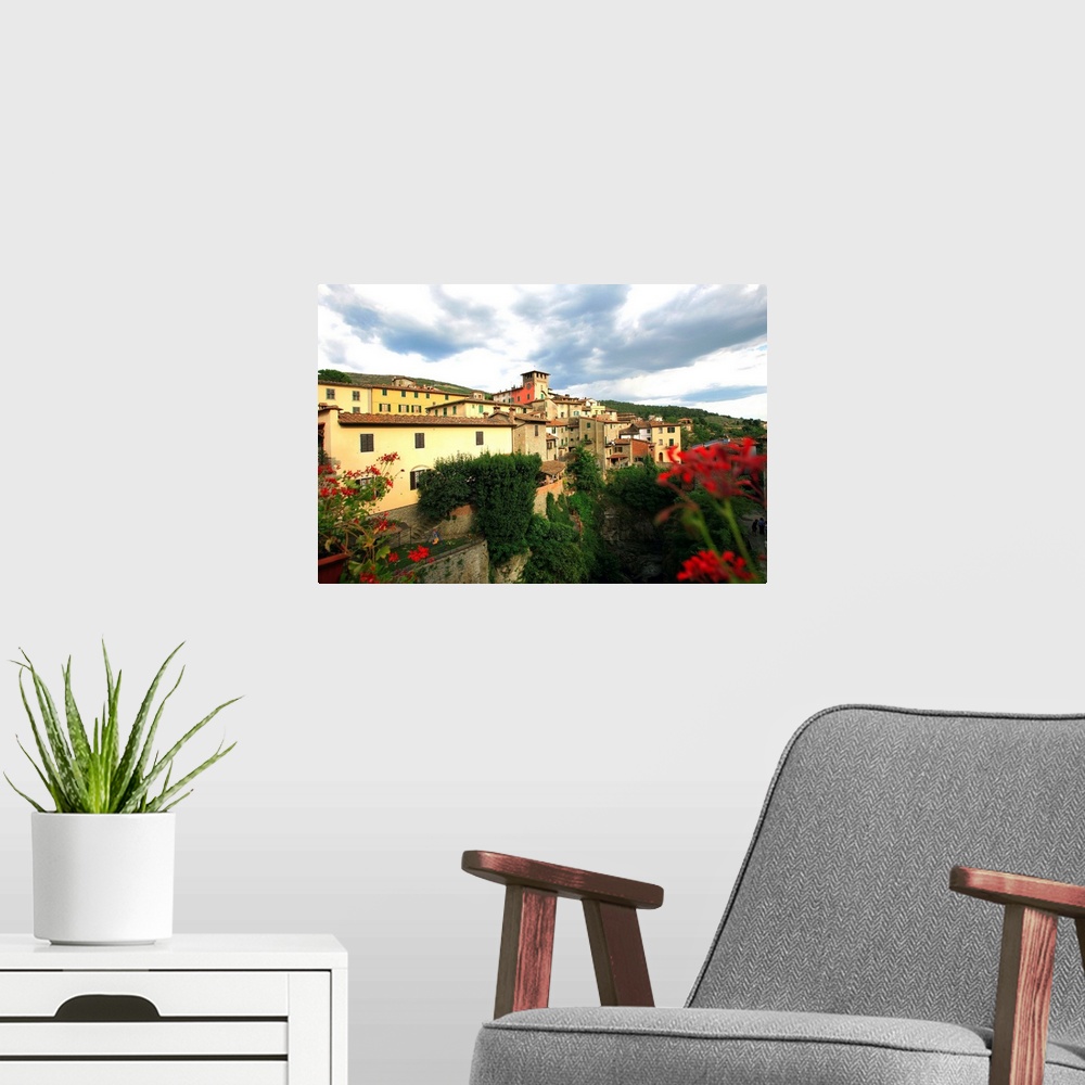 A modern room featuring Italy, Italia, Tuscany, Toscana, Loro Ciuffenna town