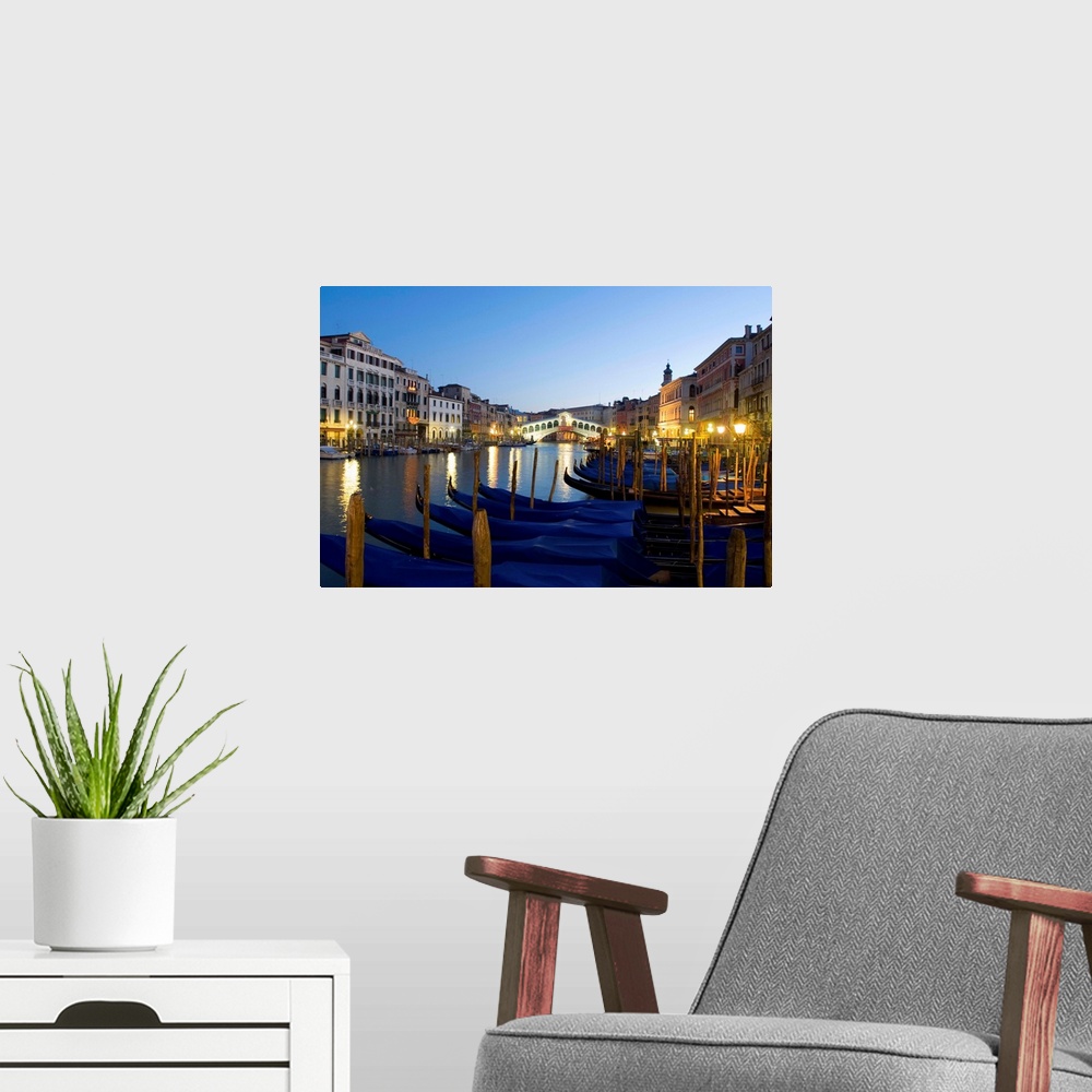 A modern room featuring Italy, Italia, Veneto, Venetian Lagoon, Venice, Venezia, Canal Grande and Rialto Bridge