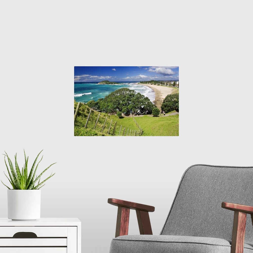 A modern room featuring New Zealand, North Island, Bay of Plenty, Mt, Maunganui beach