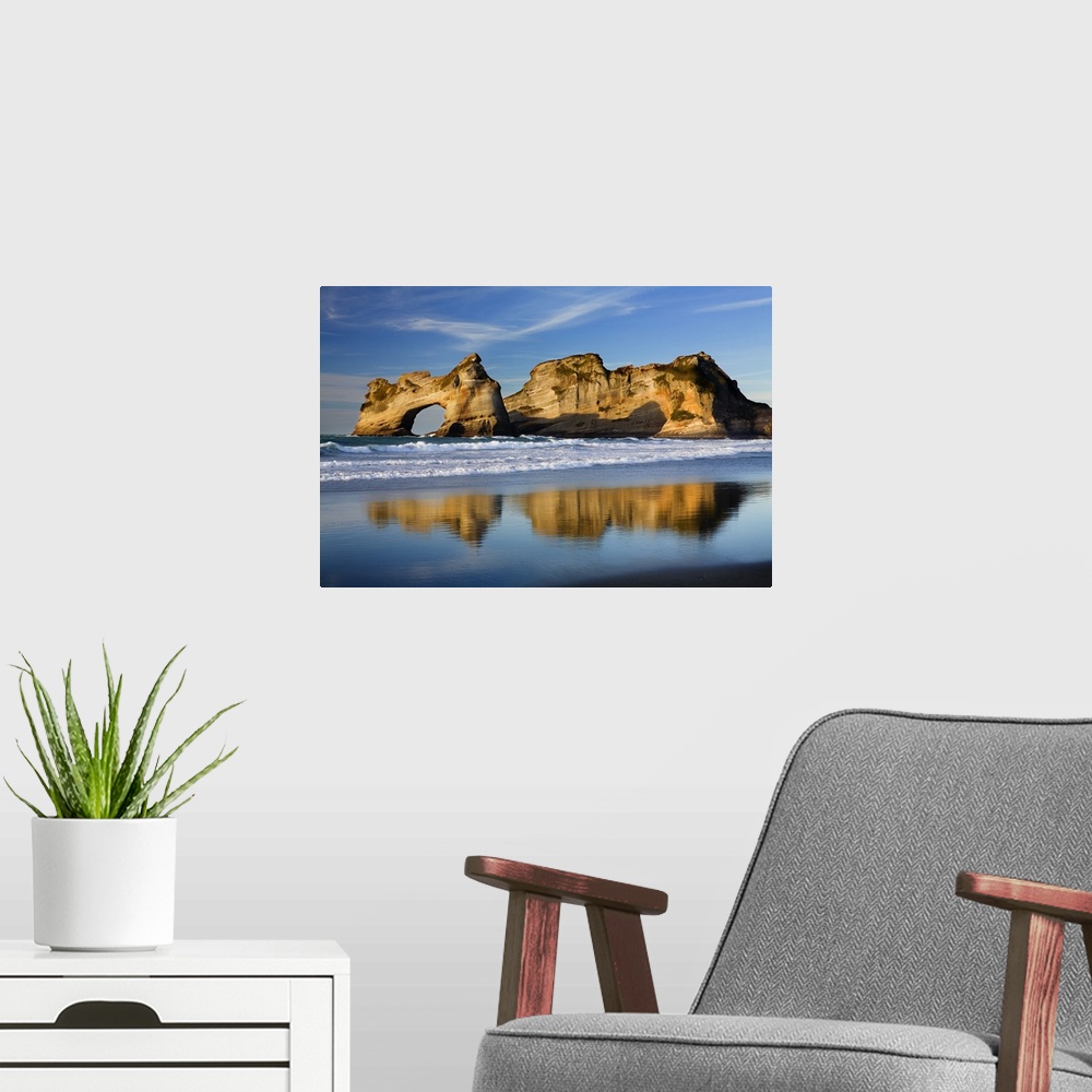 A modern room featuring New Zealand, South Island, Nelson Bays, Wharariki beach, Golden Bay