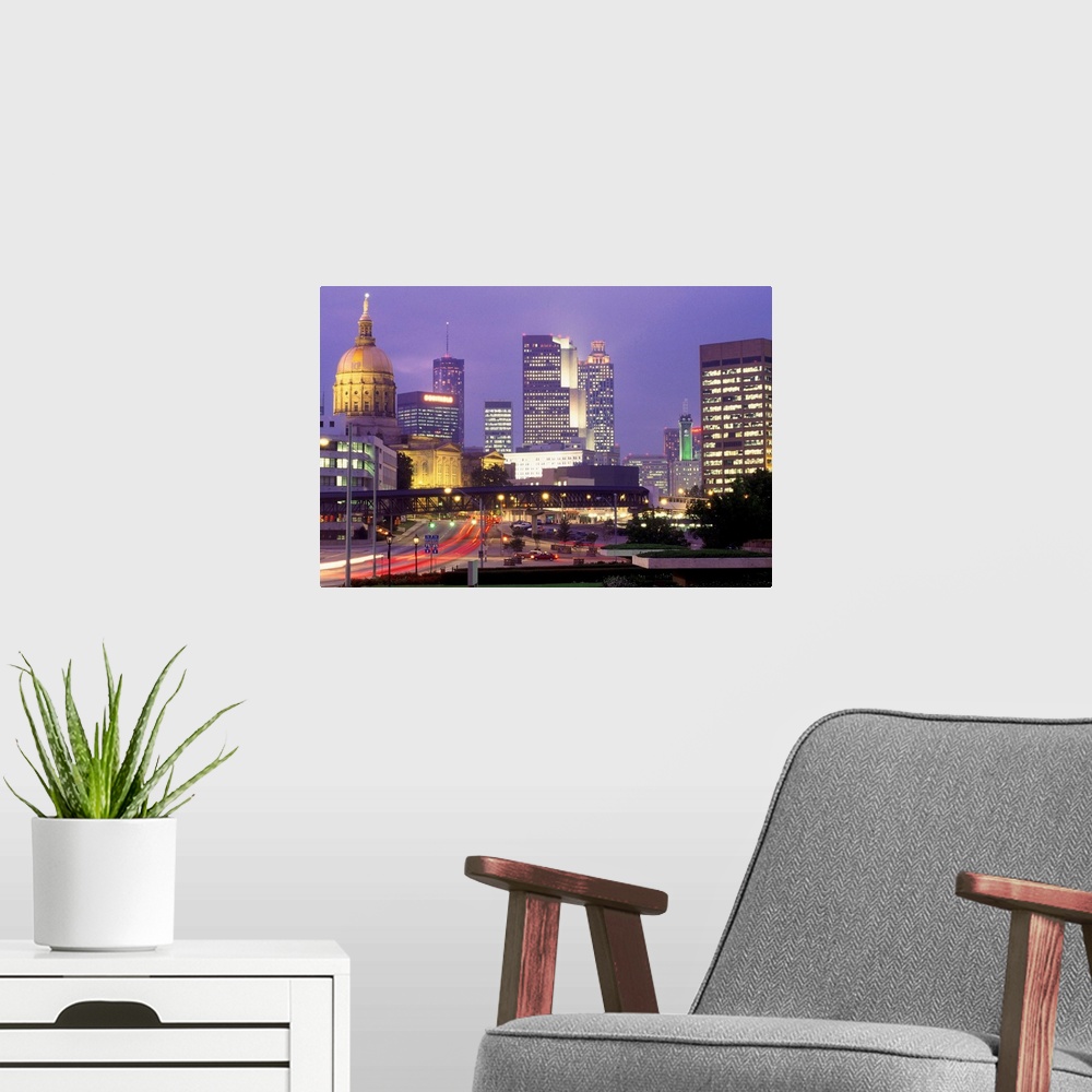 A modern room featuring United States, USA, Georgia, Atlanta, View of the city
