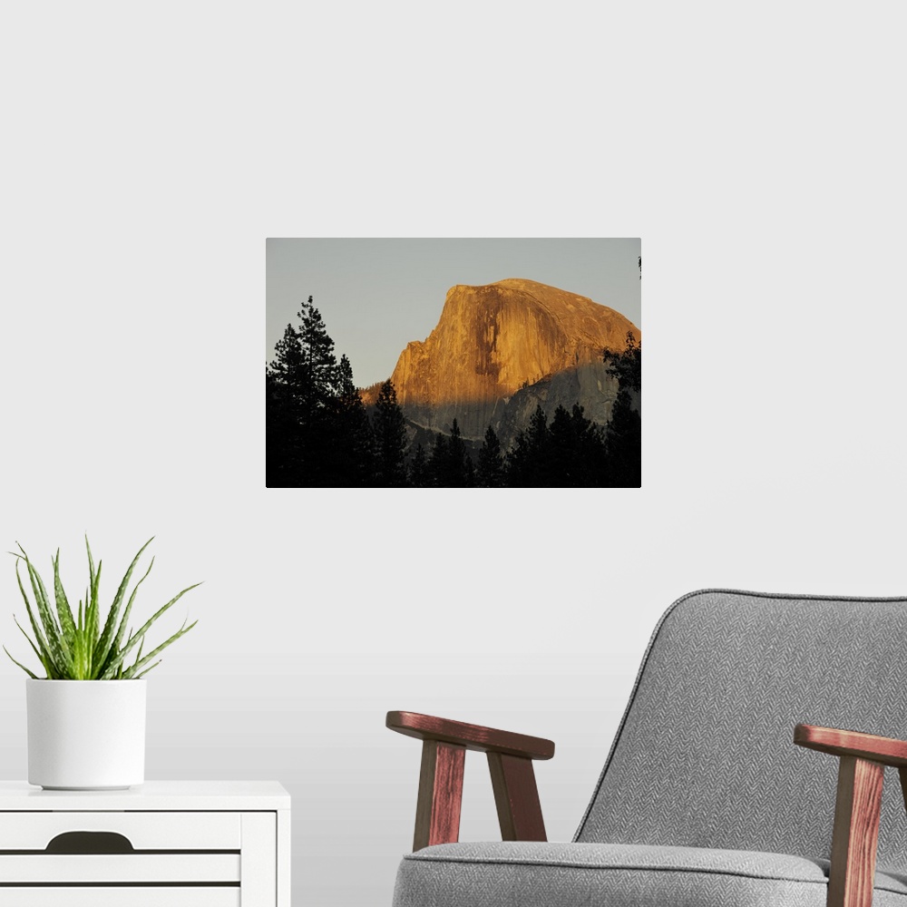 A modern room featuring USA, California, Yosemite National Park, Half Dome Mountain