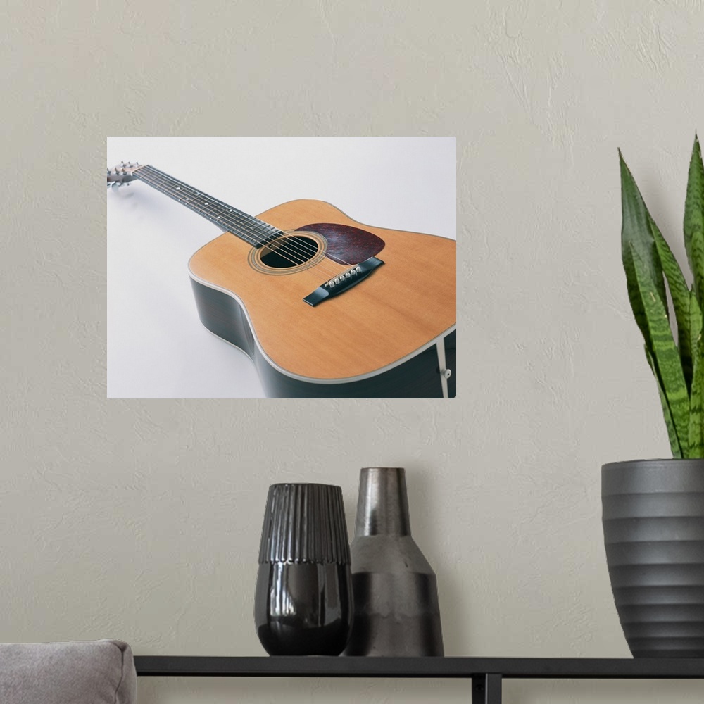 A modern room featuring Acoustic Guitar