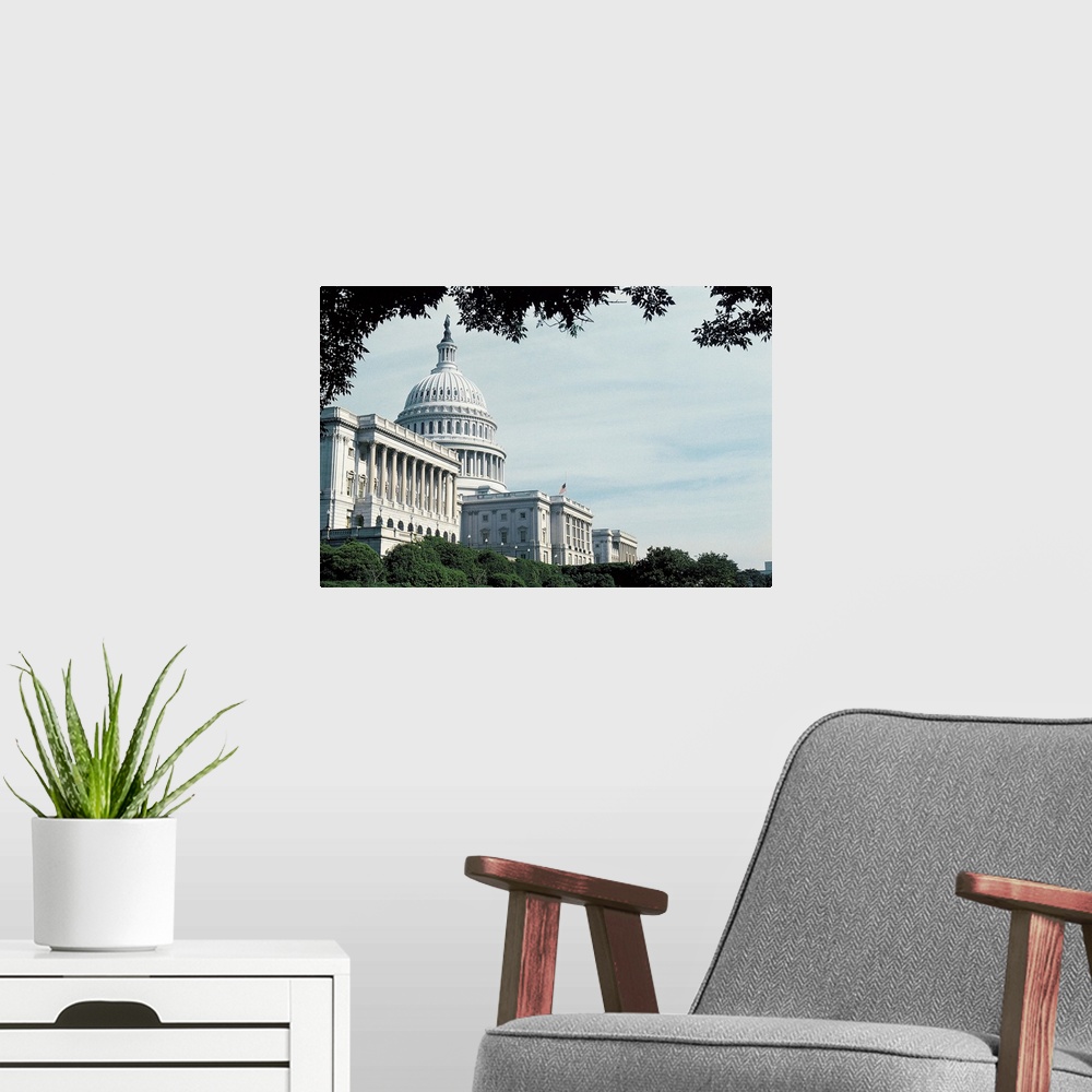 A modern room featuring Capitol building , Washington , DC