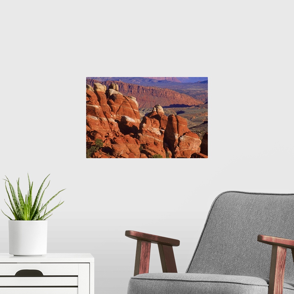 A modern room featuring Capitol Reef National Park, Utah